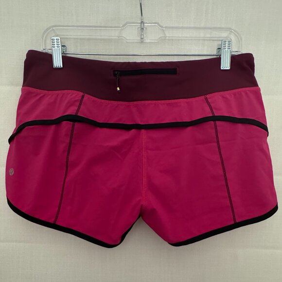 LuLu Lemon Athletica Speed Up Low-Rise Lined Short 2.5'' S8 Pink - Picture 4 of 7